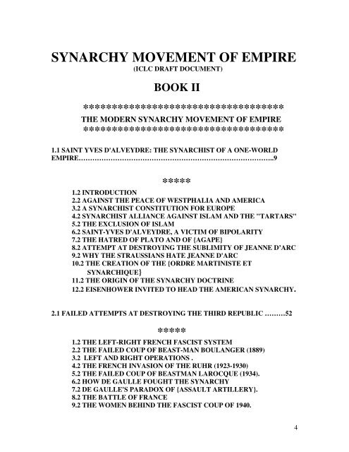 TABLE OF CONTENTS SYNARCHY MOVEMENT OF EMPIRE.pdf