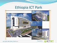 Ethiopia ICT Park Presentation - ICTET