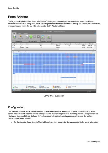 O&O Defrag 17 Handbuch - O&O Software