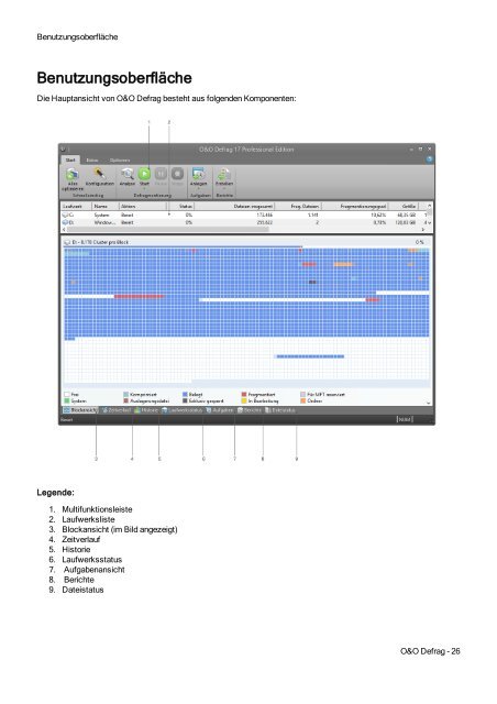 O&O Defrag 17 Handbuch - O&O Software