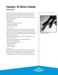 HexoloyÂ® SE Silicon Carbide - Technical Data Sheet Form No. B-1049