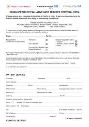 Hospice referral form - Wigan & Leigh Hospice