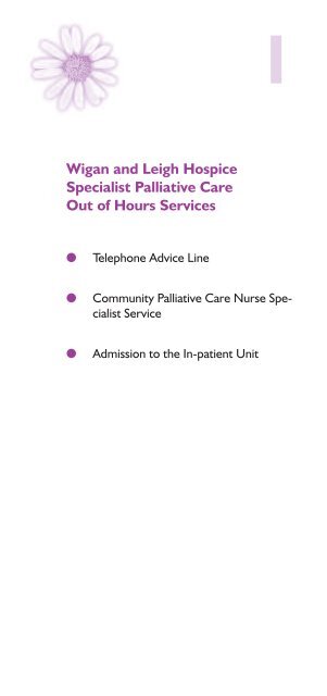 Our-of-hours services - Wigan & Leigh Hospice