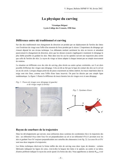 La physique du carving - VSMP