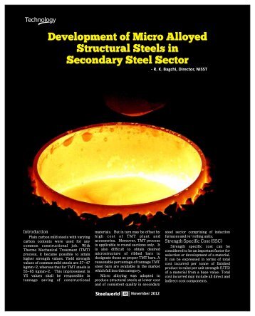 Development of Micro Alloyed Structural Steels - Steelworld