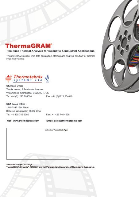 ThermaGRAM Real Time Thermal Software - Thermoteknix Systems ...