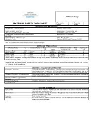 Saint-Gobain NorPro, MSDS for SA5x52 Low Surface Area Alumina ...