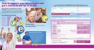Lottery leaflet - Wigan & Leigh Hospice