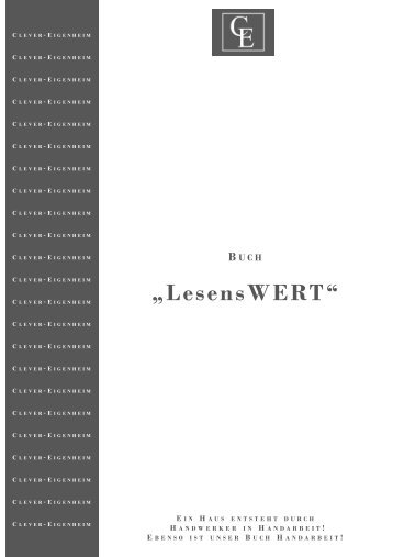 Buch „LesensWERT“ Wohn-  Gewerbe-Ensemble