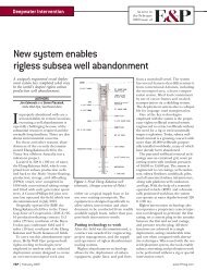 New system enables rigless subsea well abandonment