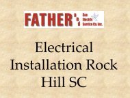 Electrical Installation Rock Hill SC
