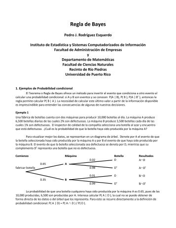 Regla de Bayes - Edu-esta.org