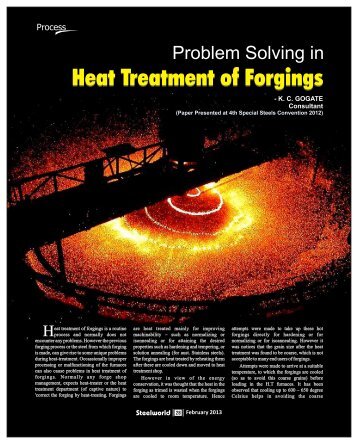 Problem Solving in Heat Treatment of - Steelworld