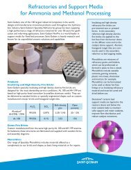 Refractories and Support Media for Ammonia and Methanol ...