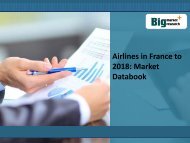 Airlines in France to 2018: Market Databook