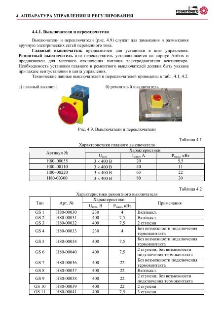 Rosenberg - Системы вентиляции