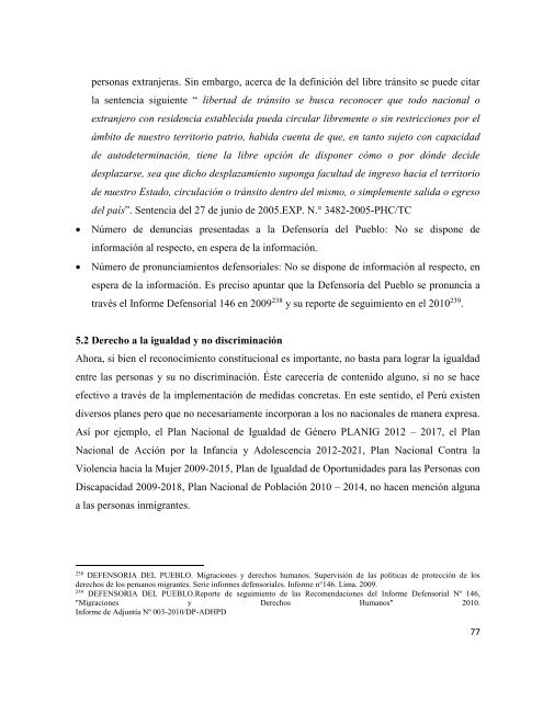 MIGRACIONES Y DERECHOS HUMANOS EN LA REGIÃN ANDINA ...