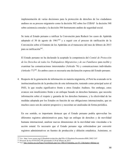 MIGRACIONES Y DERECHOS HUMANOS EN LA REGIÃN ANDINA ...