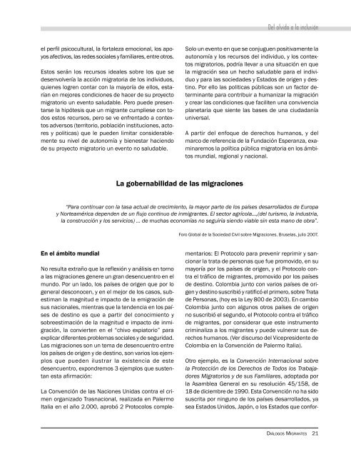 revista migrantes No. 1 copia - Observatorio de Migraciones