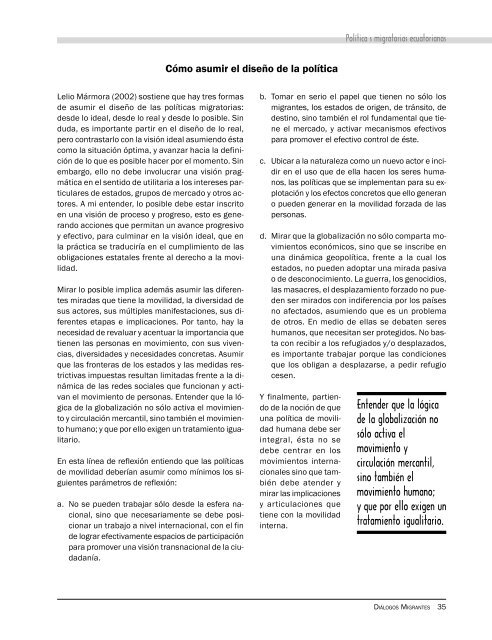 revista migrantes No. 1 copia - Observatorio de Migraciones