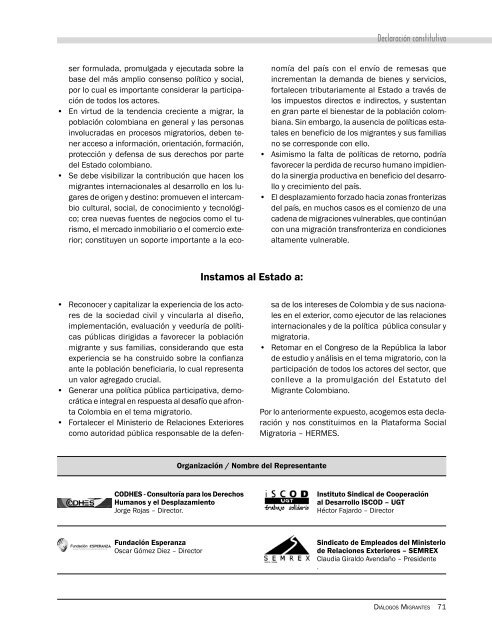 revista migrantes No. 1 copia - Observatorio de Migraciones