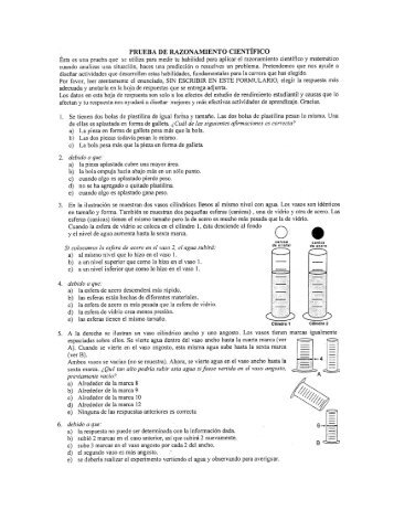 PRUEBA DE RAZONAMIENTO CIENTÃFICO - fices