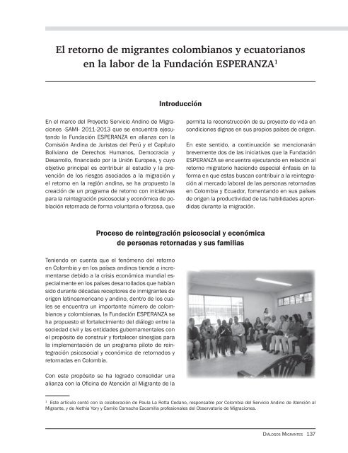 El Parlamento Andino y los trabajadores migrantes andinos