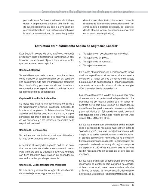 El Parlamento Andino y los trabajadores migrantes andinos