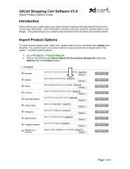 Import Product Options - 3DCart