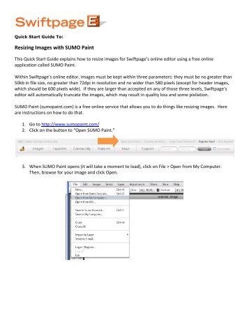 Resizing Images with SUMO Paint