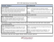 2013-14 4th Grade Science Curriculum Map Standards â Quarter 1 I ...