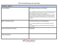 2013-14 3rd Grade Science Curriculum Map Standards â Quarter 1