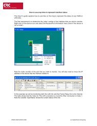 How to use map links to represent interface status - Castle Rock ...