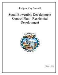 South Bowenfels Development Control Plan - Lithgow City Council