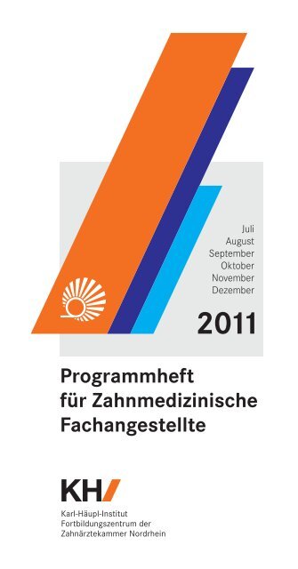 Programmheft Fur Zahnmedizinische Fachangestellte