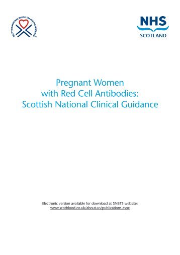 Pregnant Women with Red Cell Antibodies - Scottish National Blood ...