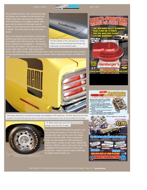 Print This Issue! - Mopar Max Magazine