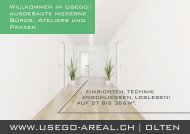 Flyer ausgebauter Büros in Olten