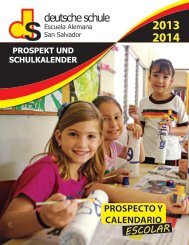 Prospecto aÃ±o escolar 2013/14 - Escuela Alemana
