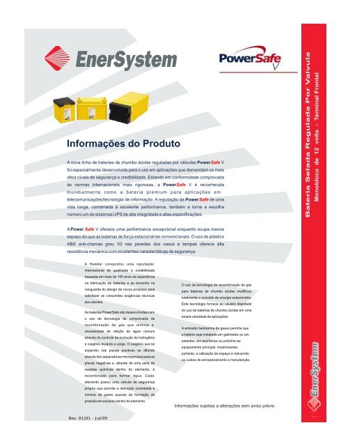 InformaÃ§Ãµes do Produto - Enersystem