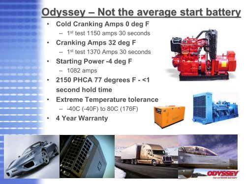 Generator Start-battery Application - Enersystem