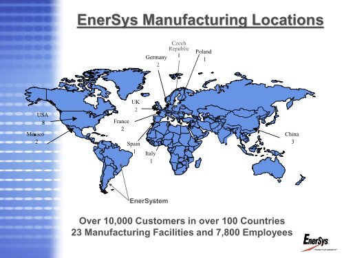 Generator Start-battery Application - Enersystem