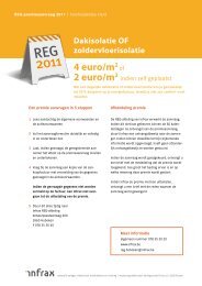 Aanvraag REG-premie INFRAX dakisolatie. Download hier - Eltherm