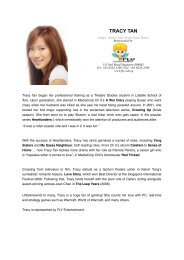 Tracy Tan - Fly Entertainment