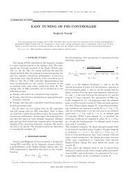 EASY TUNING OF PID CONTROLLER