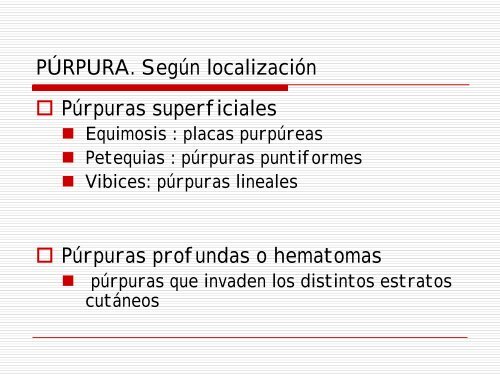 DIAGNOSTICO DIFERENCIAL DE LAS PURPURAS - AsociaciÃ³n ...