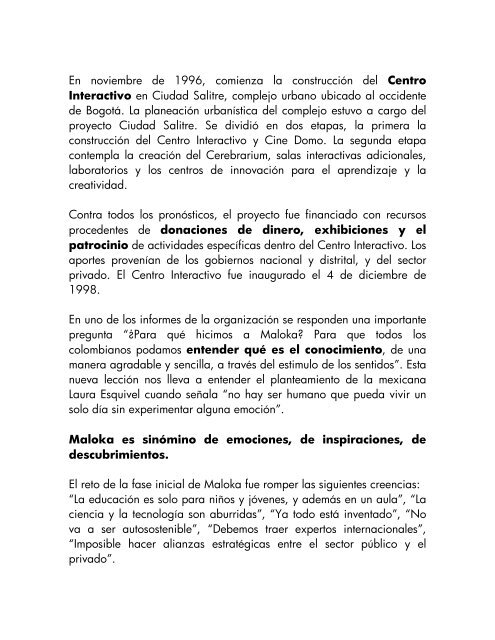 DISCURSO LANZAMIENTO LIBRO LINA ECHEVERRI.pdf - Maloka