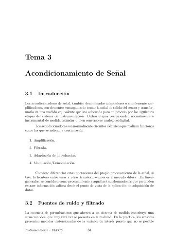 Tema 3 Acondicionamiento de Se˜nal