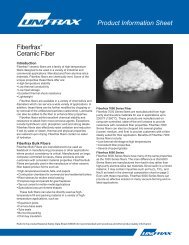 Product Information Sheet FiberfraxÂ® Ceramic Fiber - Directories