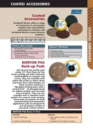 COATED ACCESSORIES NORTON PSA Back ... - Grindwell Norton